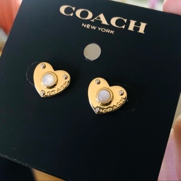 Coach earrings coach studs coach pearls​​​​​​​​​ - Picture 2 of 5